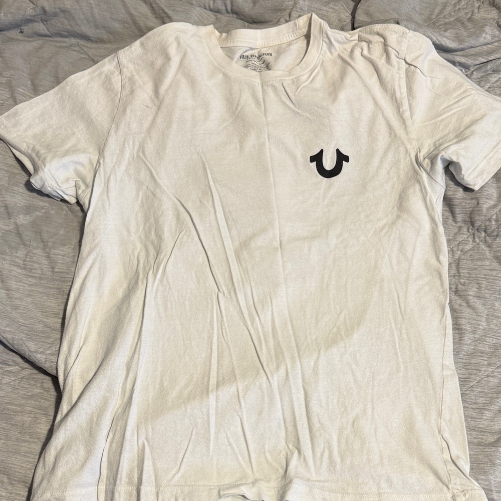 True Religion White Short Sleeve Tee